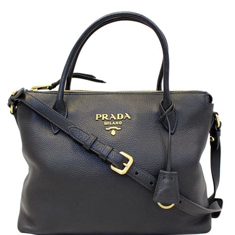 Prada Medium Leather Tote Bag 